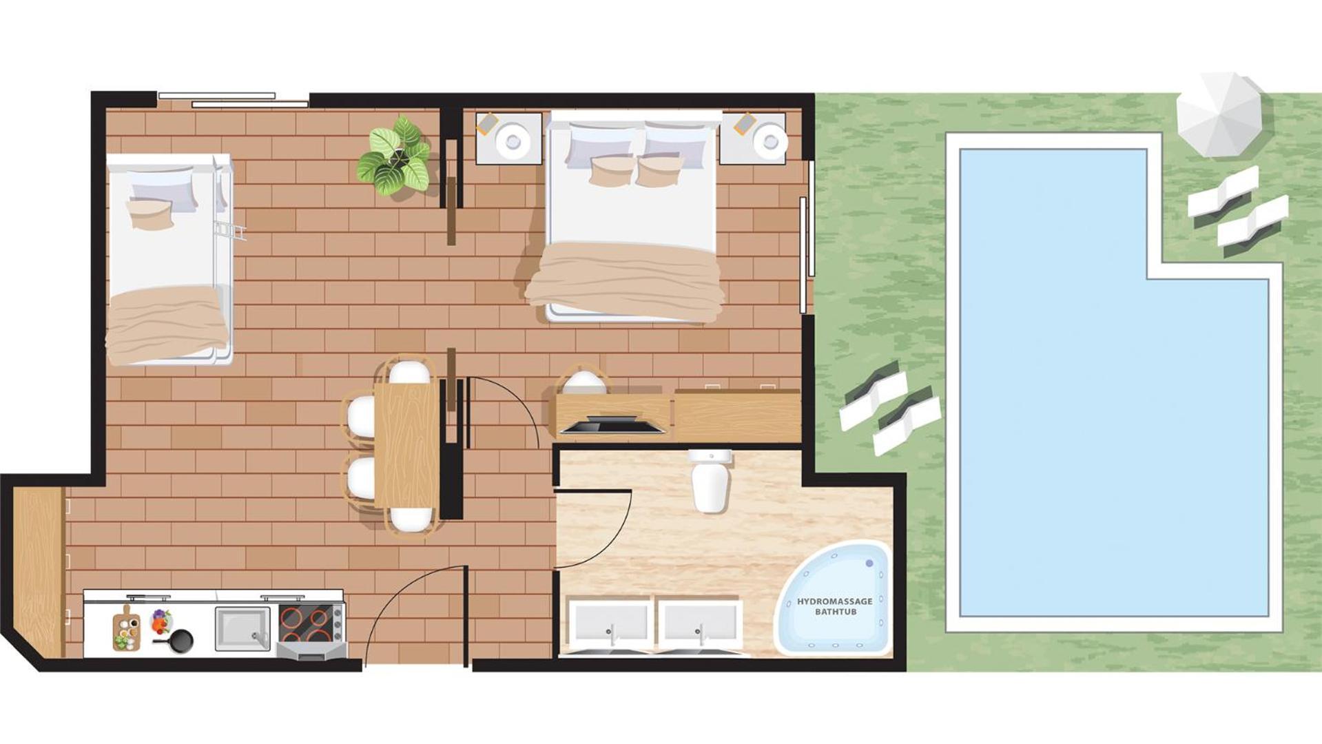 Familienapartment mit Pool